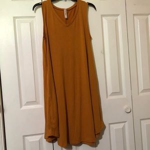 Mustard Yellow Swing Dress